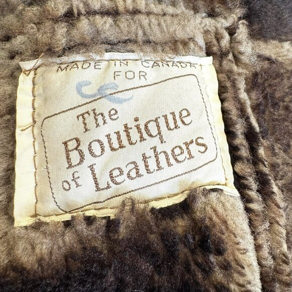 Vintage Sheepskin Shearling Coat Womens Size Medium Western Yellowstone Ranch - Picture 13 of 13